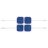 Ultra Premium: Optimal Comfort2"x2" Blue Cloth Electrodes